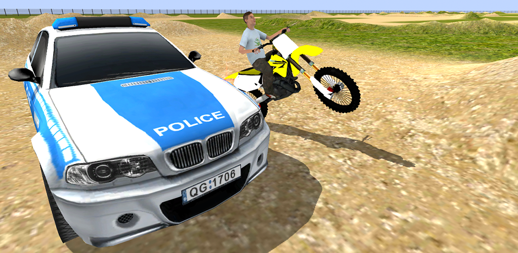 San Andreas Motocross Dirt Bike Rider vs Police