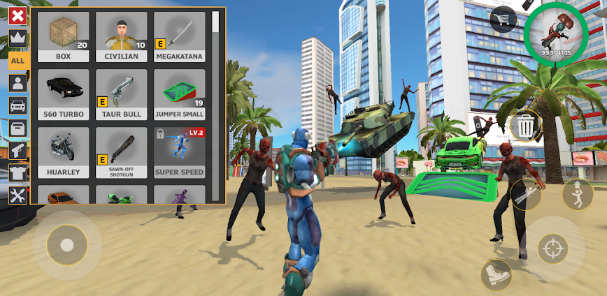 Rope Hero: Cheatground MOD
